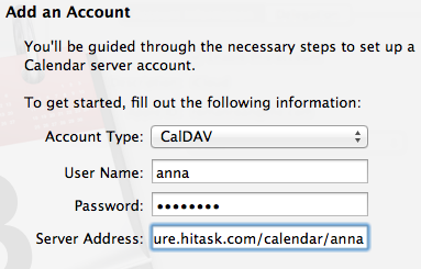 Account details